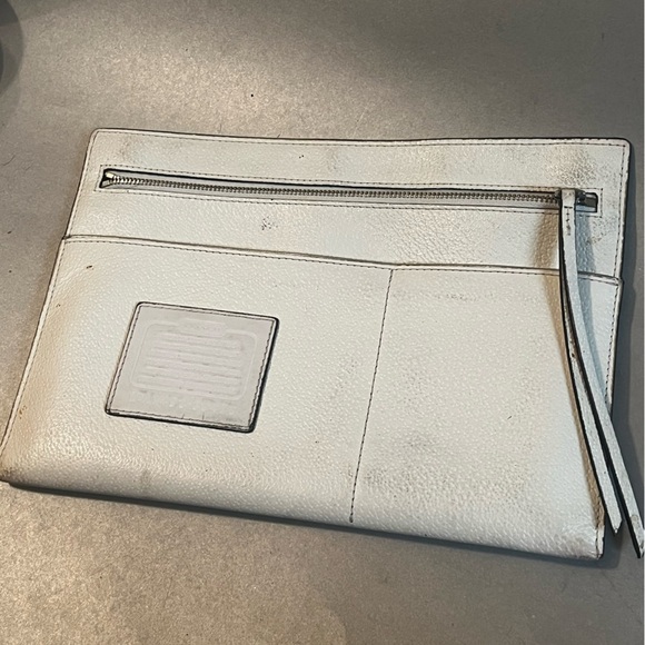 Coach Wristlets Clutch White Leather - Picture 6 of 8